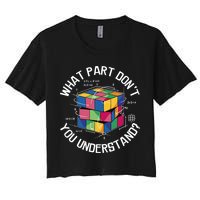 Funny Puzzle Cube Crop Top