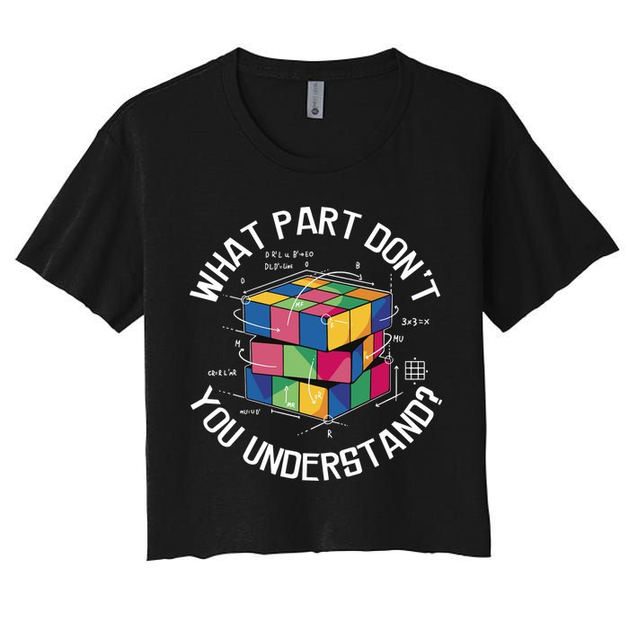 Funny Puzzle Cube Crop Top