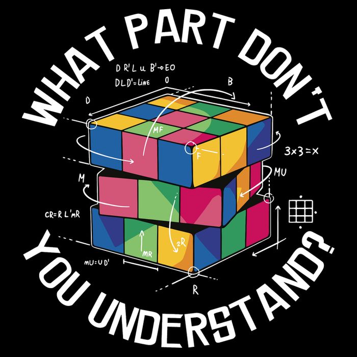 Funny Puzzle Cube Crop Top