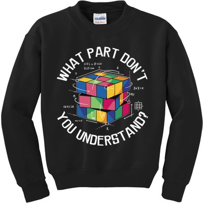 Funny Puzzle Cube Kids Sweatshirt