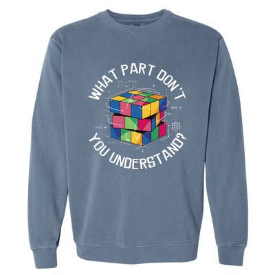 Funny Puzzle Cube Garment-Dyed Sweatshirt