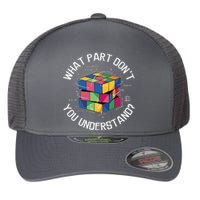 Funny Puzzle Cube Flexfit Unipanel Trucker Cap