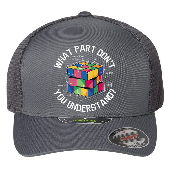 Funny Puzzle Cube Flexfit Unipanel Trucker Cap