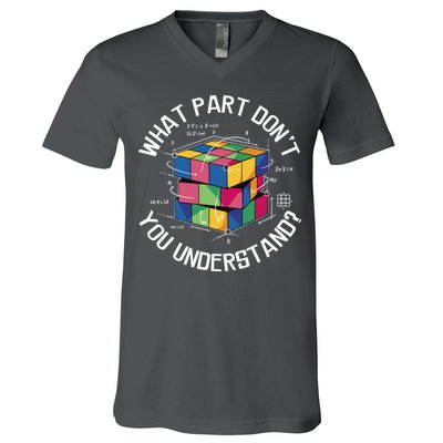 Funny Puzzle Cube V-Neck T-Shirt
