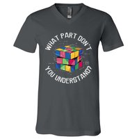 Funny Puzzle Cube V-Neck T-Shirt