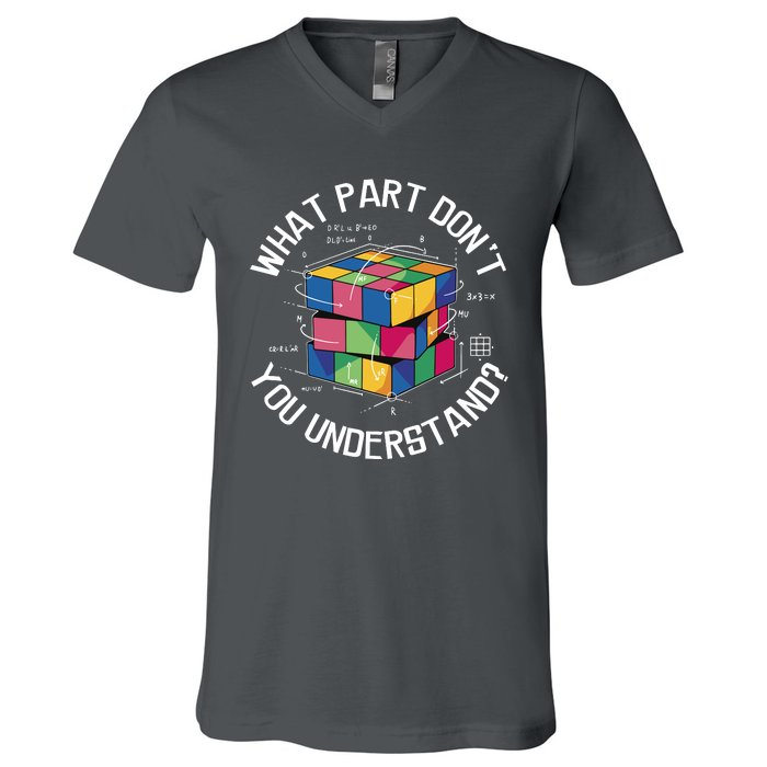 Funny Puzzle Cube V-Neck T-Shirt