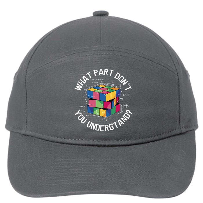 Funny Puzzle Cube 7-Panel Snapback Hat