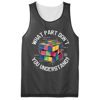 Funny Puzzle Cube Mesh Reversible Basketball Jersey Tank