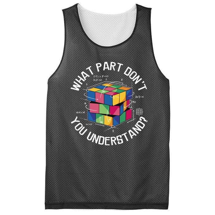 Funny Puzzle Cube Mesh Reversible Basketball Jersey Tank