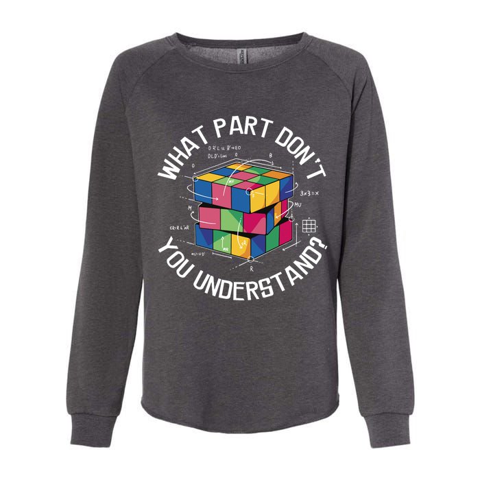 Funny Puzzle Cube Womens California Wash Sweatshirt