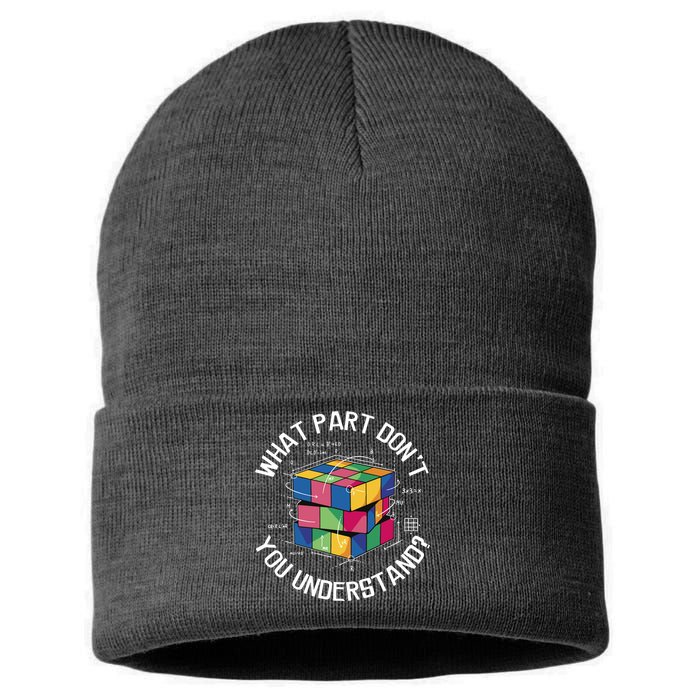 Funny Puzzle Cube Sustainable Knit Beanie