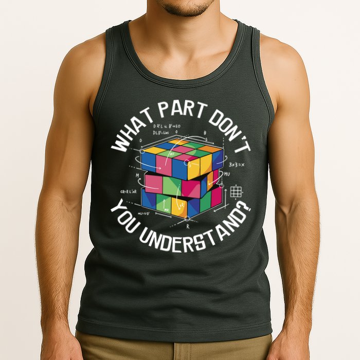 Funny Puzzle Cube Tank Top