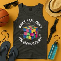 Funny Puzzle Cube Tank Top