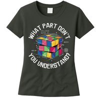 Funny Puzzle Cube Womens T-Shirt