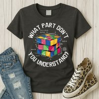 Funny Puzzle Cube Womens T-Shirt