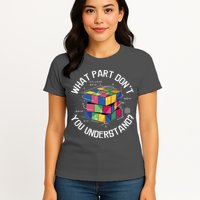 Funny Puzzle Cube Womens T-Shirt
