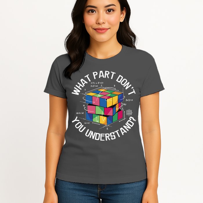 Funny Puzzle Cube Womens T-Shirt