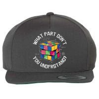 Funny Puzzle Cube Wool Snapback Cap