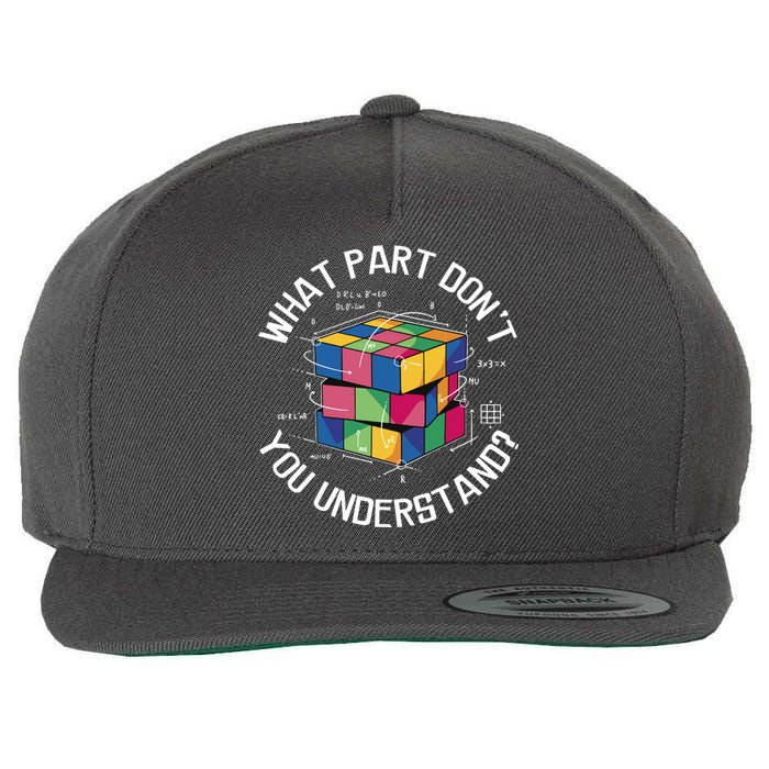 Funny Puzzle Cube Wool Snapback Cap