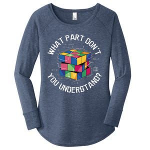 Funny Puzzle Cube Women's Perfect Tri Tunic Long Sleeve Shirt