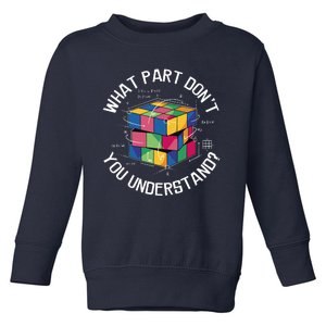 Funny Puzzle Cube Toddler Sweatshirt