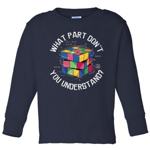 Funny Puzzle Cube Toddler Long Sleeve Shirt