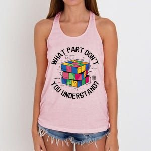 Funny Puzzle Cube Women's Knotted Racerback Tank