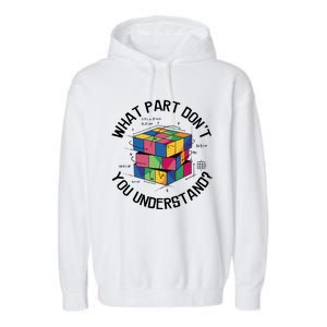 Funny Puzzle Cube Garment-Dyed Fleece Hoodie