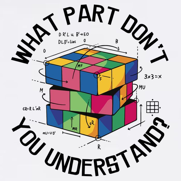 Funny Puzzle Cube Garment-Dyed Sweatshirt