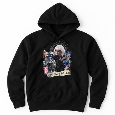 Feminist Punk Collage Not Your Doll Hoodie