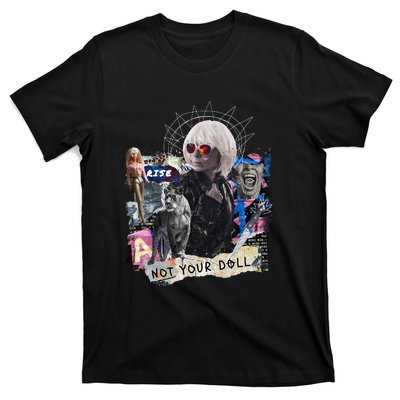 Feminist Punk Collage Not Your Doll T-Shirt