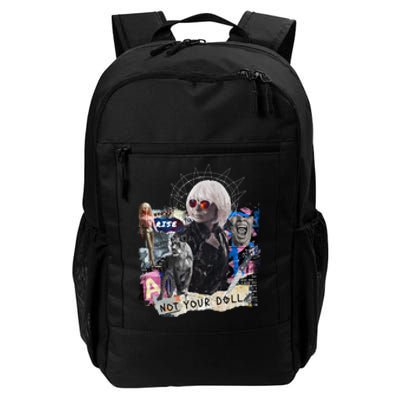 Feminist Punk Collage Not Your Doll Daily Commute Backpack