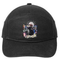 Feminist Punk Collage Not Your Doll 7-Panel Snapback Hat