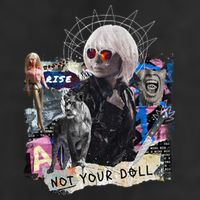 Feminist Punk Collage Not Your Doll Adult Drive Performance Visor