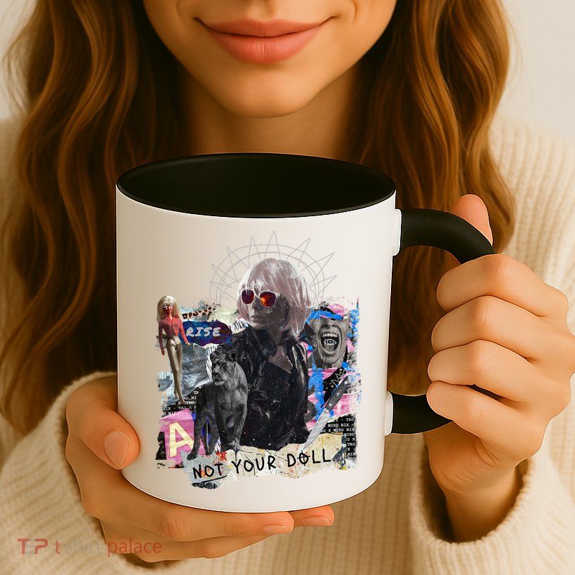 Feminist Punk Collage Not Your Doll Mug