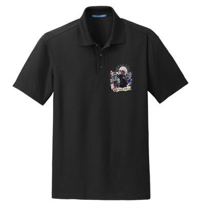 Feminist Punk Collage Not Your Doll Dry Zone Grid Polo