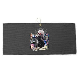 Feminist Punk Collage Not Your Doll Large Microfiber Waffle Golf Towel