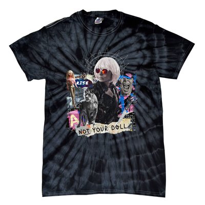 Feminist Punk Collage Not Your Doll Tie-Dye T-Shirt