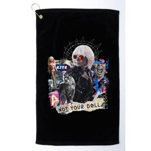 Feminist Punk Collage Not Your Doll Platinum Collection Golf Towel