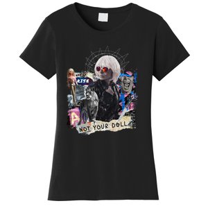 Feminist Punk Collage Not Your Doll Women's T-Shirt