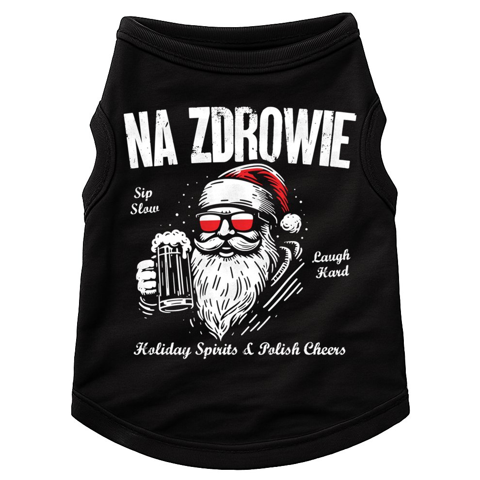 Funny Polish Christmas Santa Cool Na Zdrowie Poland Beer Meaningful Gift Doggie Tank
