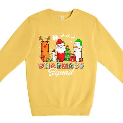 Funny Pills Christmas Lights Pharmacy Crew Reindeer Santa Cute Gift Premium Crewneck Sweatshirt