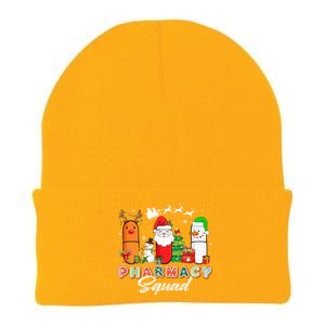 Funny Pills Christmas Lights Pharmacy Crew Reindeer Santa Cute Gift Knit Cap Winter Beanie