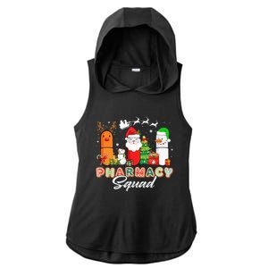 Funny Pills Christmas Lights Pharmacy Crew Reindeer Santa Cute Gift Ladies PosiCharge Tri-Blend Wicking Draft Hoodie Tank