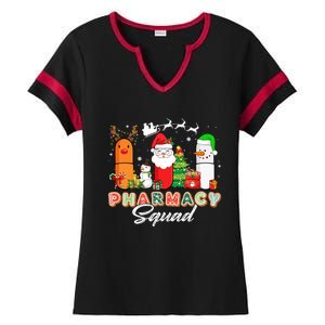 Funny Pills Christmas Lights Pharmacy Crew Reindeer Santa Cute Gift Ladies Halftime Notch Neck Tee