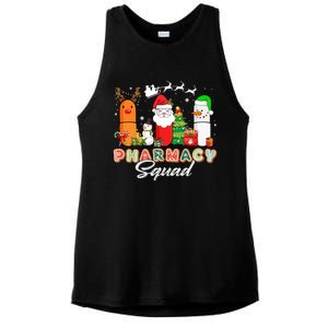 Funny Pills Christmas Lights Pharmacy Crew Reindeer Santa Cute Gift Ladies PosiCharge Tri-Blend Wicking Tank