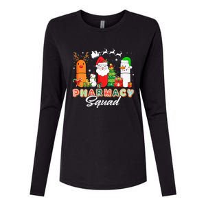 Funny Pills Christmas Lights Pharmacy Crew Reindeer Santa Cute Gift Womens Cotton Relaxed Long Sleeve T-Shirt