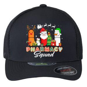 Funny Pills Christmas Lights Pharmacy Crew Reindeer Santa Cute Gift Flexfit Unipanel Trucker Cap