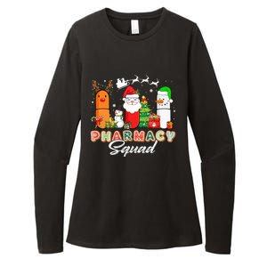 Funny Pills Christmas Lights Pharmacy Crew Reindeer Santa Cute Gift Womens CVC Long Sleeve Shirt