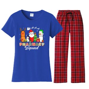 Funny Pills Christmas Lights Pharmacy Crew Reindeer Santa Cute Gift Women's Flannel Pajama Set